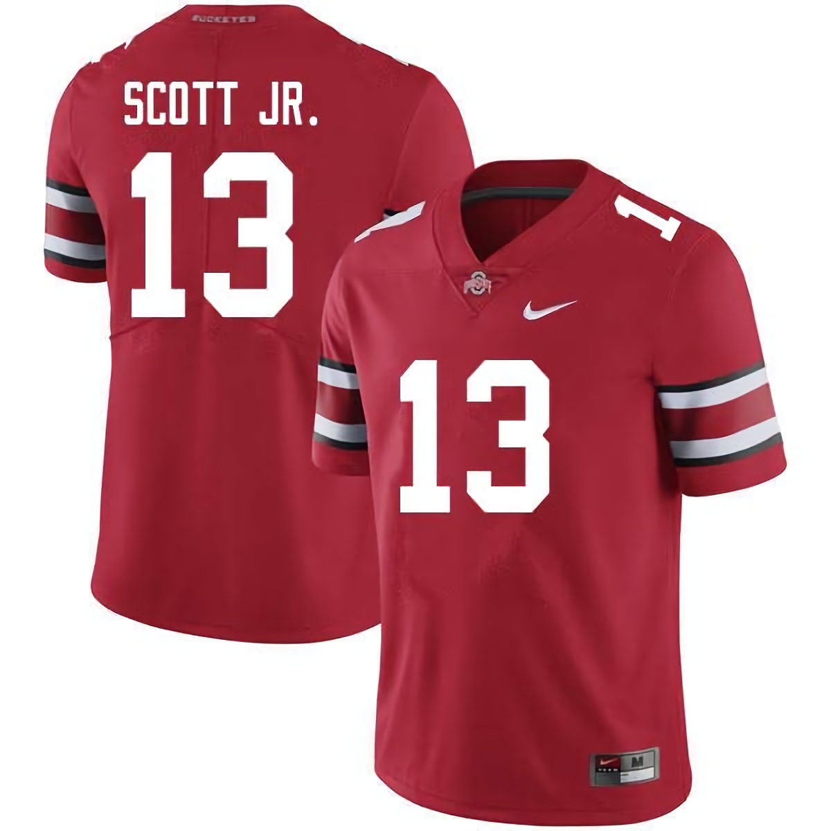 Gee Scott Jr. Ohio State Buckeyes Men's NCAA #13 Nike Scarlet College Stitched Football Jersey YKV1156IM
